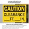 Signmission Clearance _Ft._In., 5 in W x Rectangle, Vinyl Decal OS-2PACK-CS-D-35-L-19126 - alternate 3